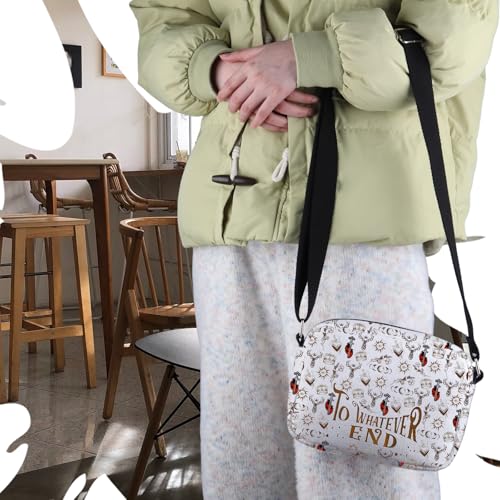 VAMSII T Horizontal Crossbody Bag To Whatever End Throne Of Glass Inspired Gift Bookish Gift4