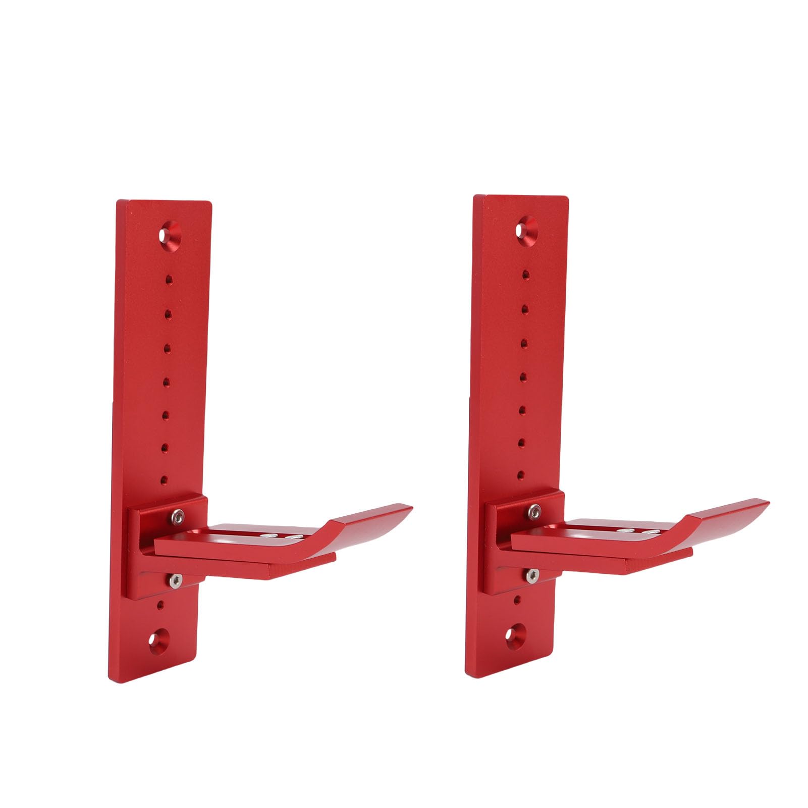 Syrisora RC Car Display Stand, Alloy Wall Mount Rack with High Strength for 1/18 1/16 /10/8 /5 RC Model Crawler Off Road Vehicles (Red)