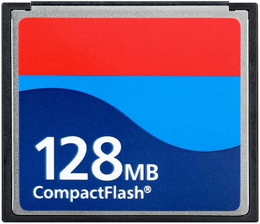 CompactFlash Memory Card 128MB Industrial, Old Camera CF Memory Card