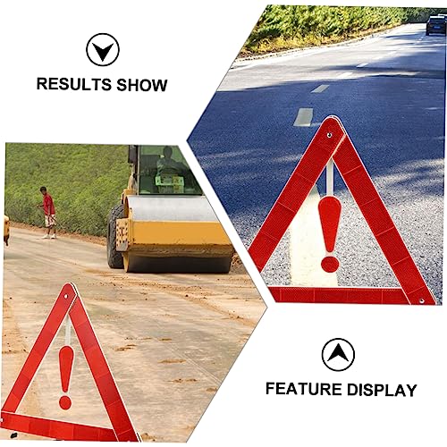 4 StüCk Auto Warndreieck Verkehrssicherheitsset – Zusammenklappbares Notfall-Dreieck FüR Pannenhilfe, StraßEnbau Und Fahrzeugwartung – Reflektierendes Sicherheitsdreieck Aus Plastik