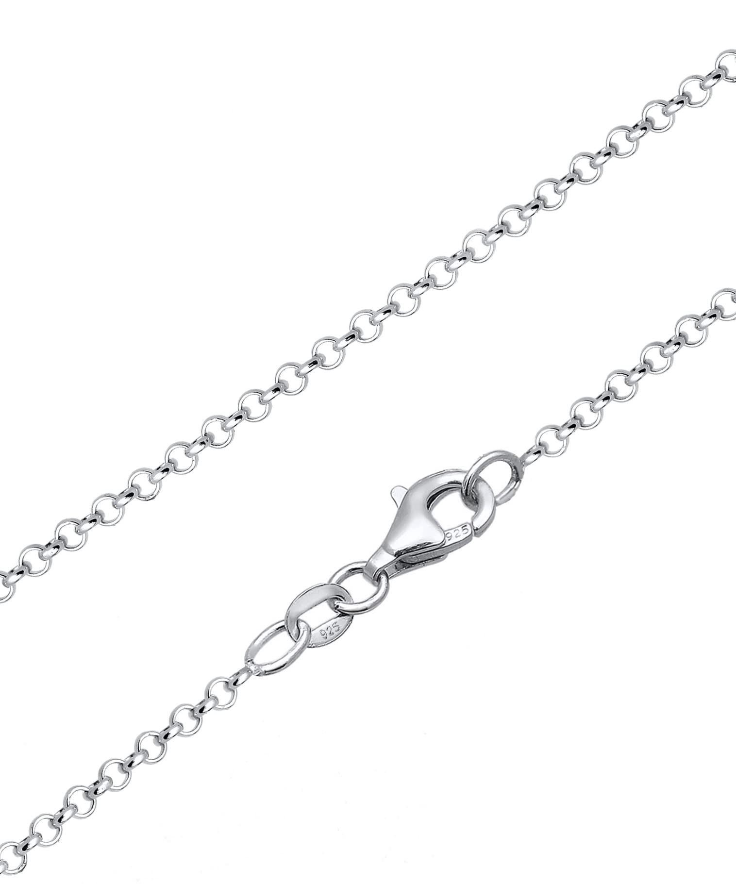 Nenalina EFS-040 - Collar de 80 cm con llamador de ángeles, incluye bola y alas de ángel, colgante de plata de ley 925