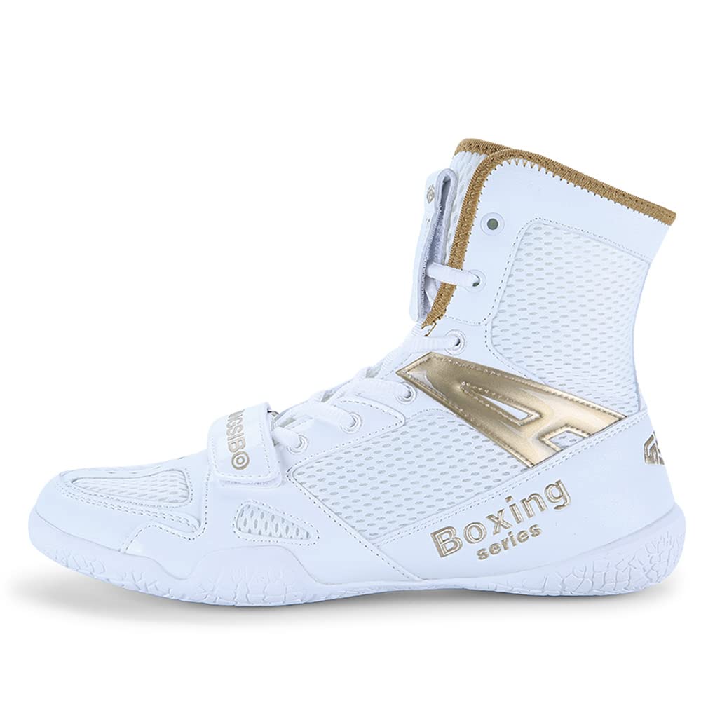 Unisex Scarpe da Boxe Uomini Donna Squat Scarpe da Wrestling Giovanili Muay Thai Taekwondo Boxe Scarpe da Allenamento Marziale Scarpe Sportive Traspirante Grande 46 47