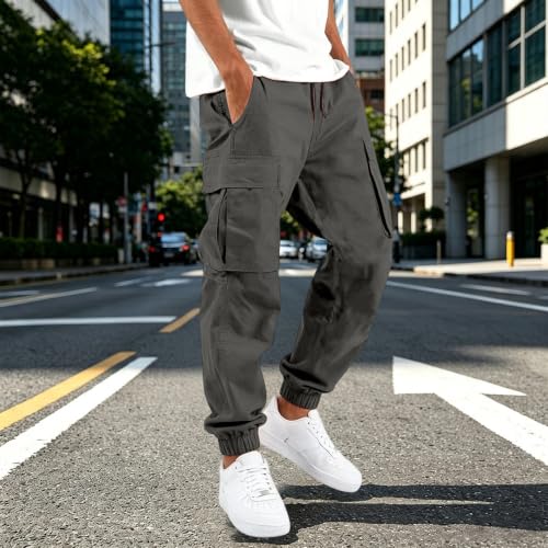 Cargo Pants for Men, Relaxed Fit Hiking Sweatpants Outdoor Men Cargo Pants - image 2