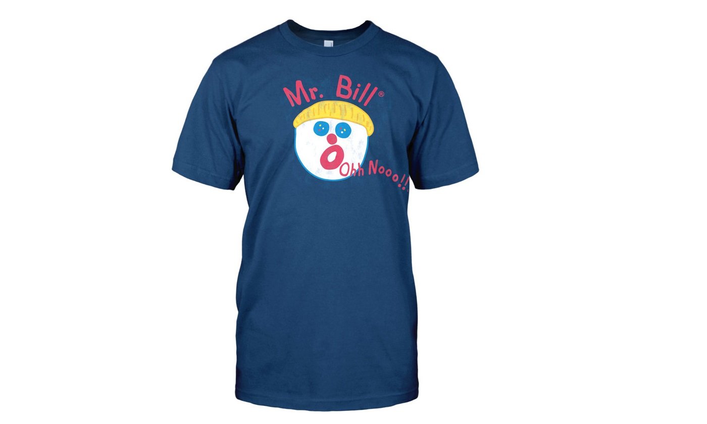 Saturday Night Ltd.SNL Saturday Night Live Mr. Bill Title Oh No! Navy T-Shirt Tee
