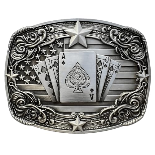 Image of Western Cowboy Vintage Rodeo Cross Prayer Horse Belt Buckle Men