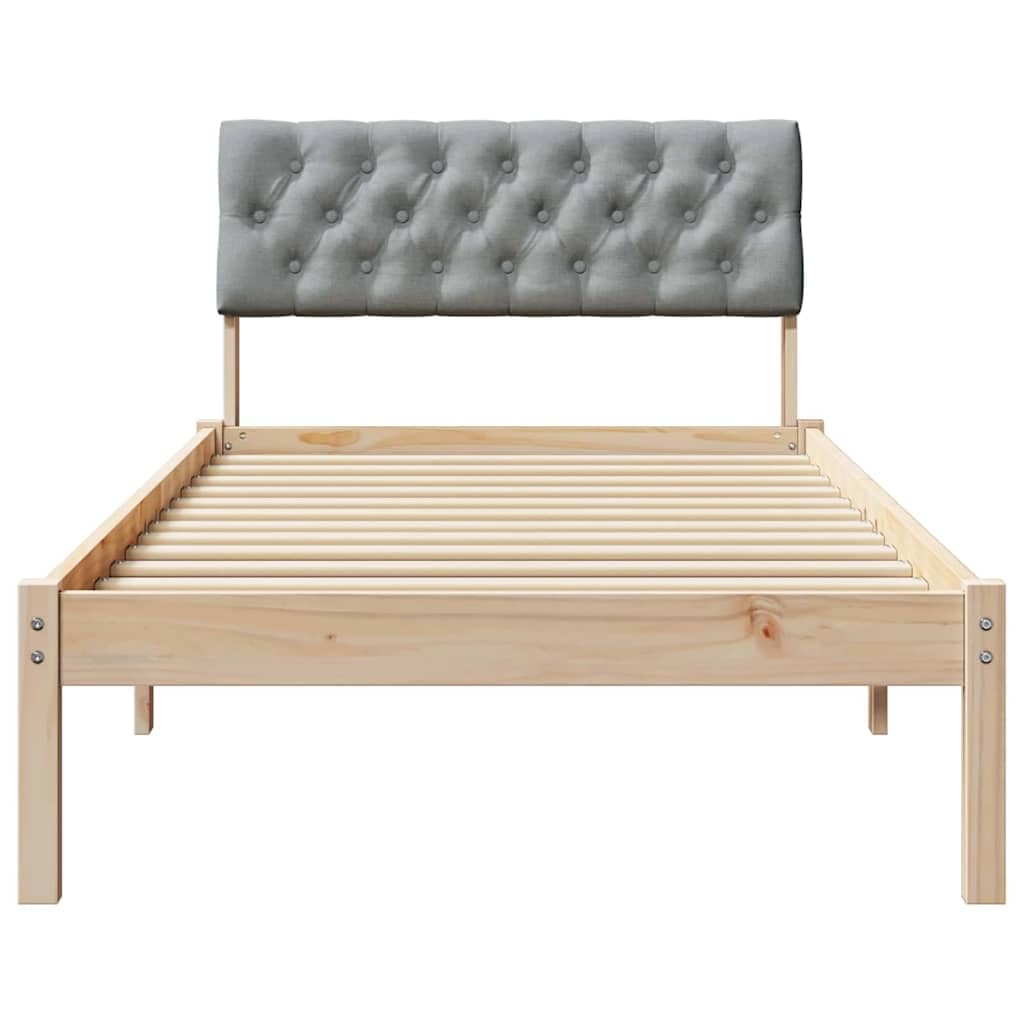 Poliestere Imbottito Montaggio a Parete design moderno 90x200 cm Marrone e