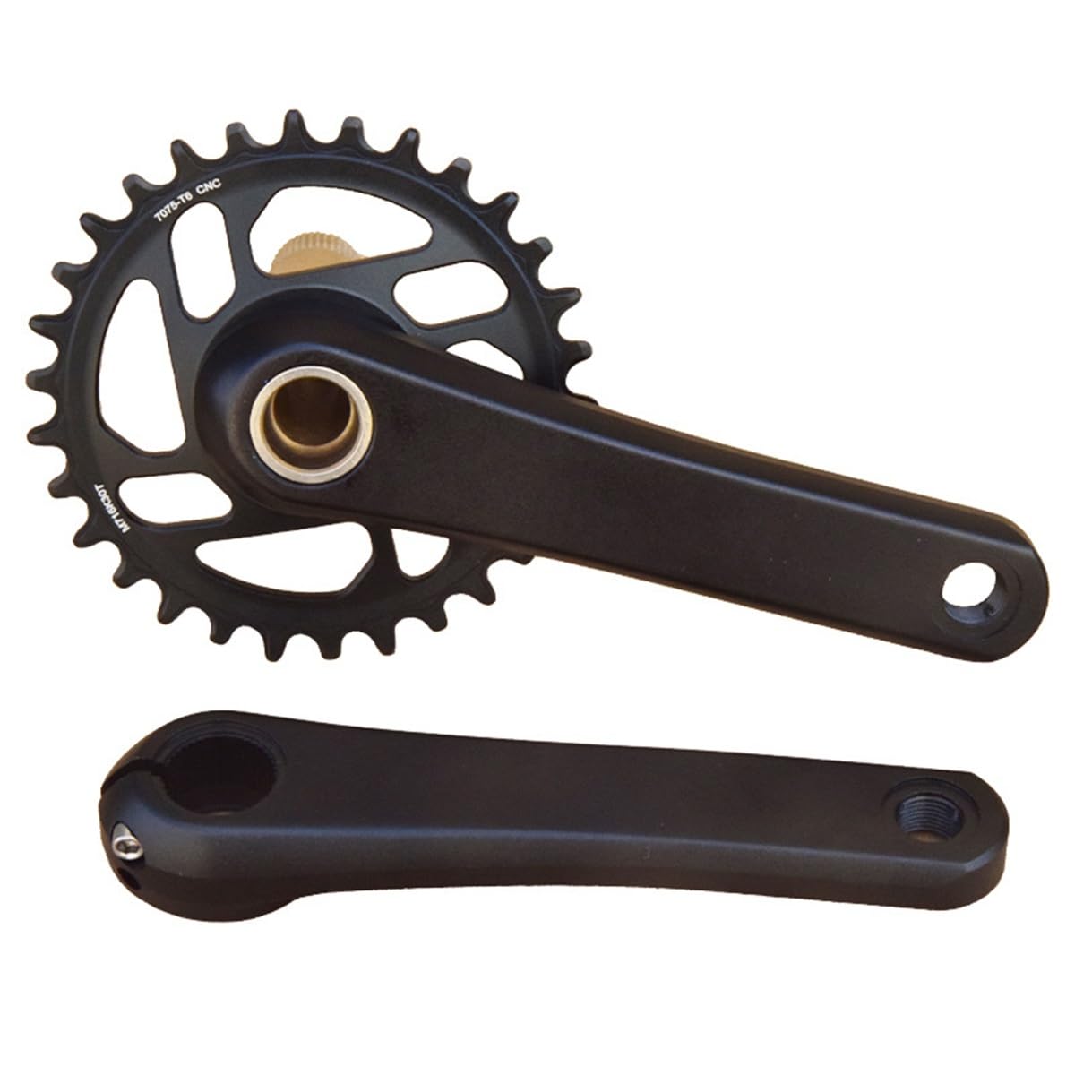 Zestawy korbowe do roweru górskiego dla dzieci, 150 mm, zintegrowana korba ze stopu aluminium, 30T MTB, okrągła tarcza łańcuchowa