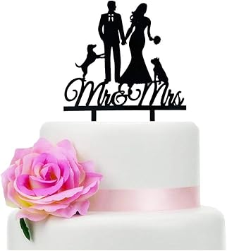 Mr & Mrs Wedding Cake Topper, Farmer Southern Style Cake Decor, Rustic Wedding Cake Topper