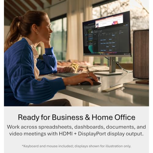 Image of HP OmniDesk Desktop Computer | Intel Core Ultra 7 265 | 16GB DDR5 RAM | 1TB PCIe SSD | Wi-Fi 6 | USB-C & HDMI | Wireless Keyboard & Mouse | Windows 11 | for Business & Office Productivity
