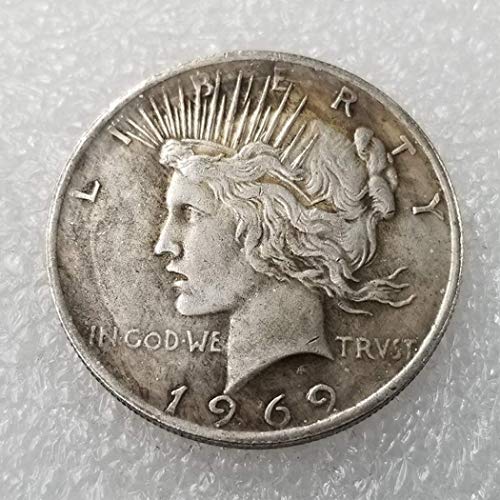 DDTing Best Morgan Silver Dollars-1969 - Moneta Americana in Argento da Collezione – Grande Moneta Americana Non circolata – USA Old Original Pre Morgan Dollar goodservice