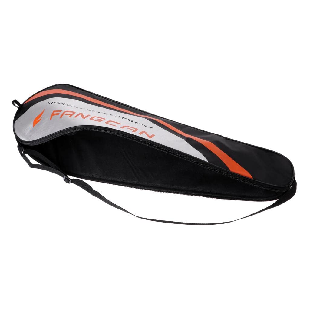 Enakshi (LABEL) Creations Portable Badminton Racket Case Full-Covered Shoulder Soft Cover Silver BlackSporting Goods|Tennis & Racquet Sports|Badminton-image-11