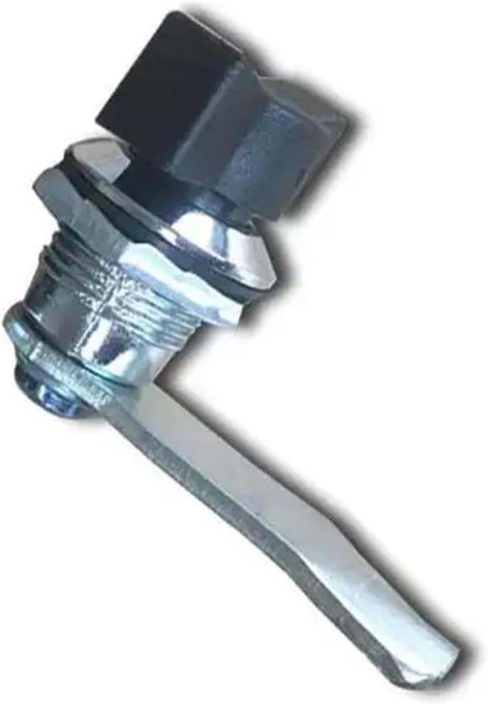 Zinc Alloy Industrial Cinet Lock Keyless Handle is Used in Electric Cinets Distribution Box(2pcs-Black-H0)