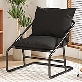 Uzelia Sillon Individual con Estructura Metálica y Cojines de Espuma, Puff Sillon Adulto, Sillones...