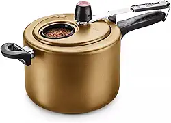 Panela De Pressão 4.5 Litros Visor Antiaderente Gold - Mta, MTA