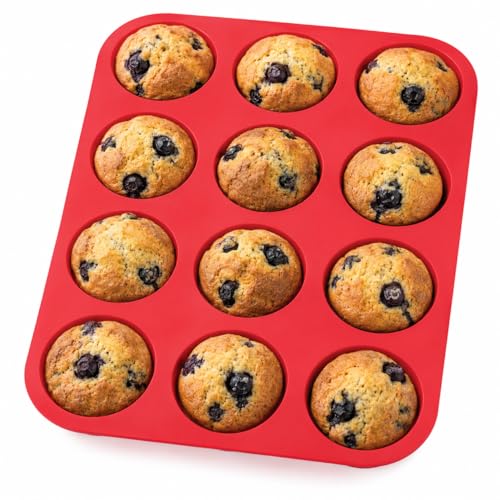 Mrs. Anderson’s Baking Silicone 12-Cup Muffin Pan Baking Mold