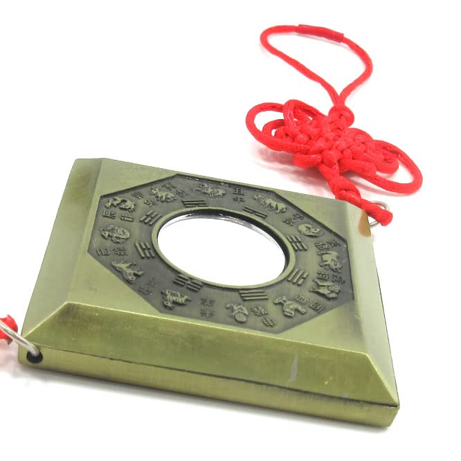 Amazon.co.jp: 風水羅盤 風水盤 十二支八卦鏡牌 太極 十二方位 風水鏡