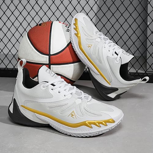 Image of Men's High-Top Basketball Shoes Anti-Slip and Wear-Resistant Soles Running Shoes Graffiti Design Fashionable Sports Shoes