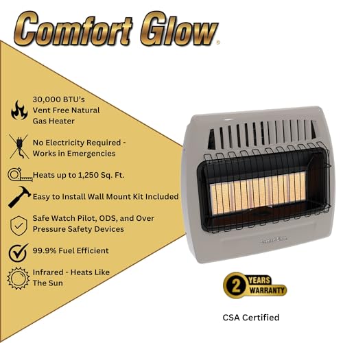 Calentones de gas de pared Marca Comfort Glow (3)