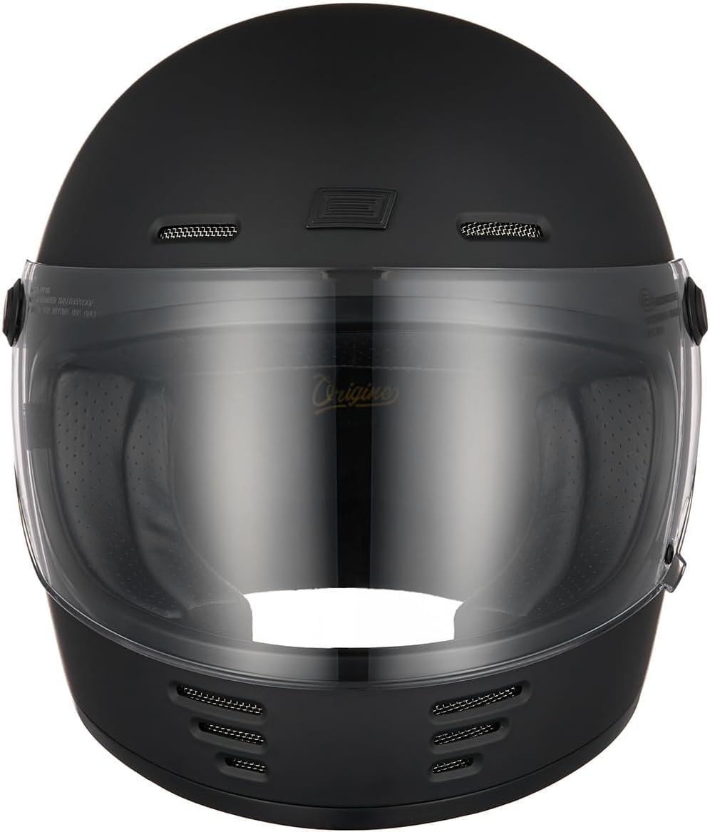CASCO INTEGRALE RETRO' VINTAGE CUSTOM ORIGINE OMEGA NERO OPACO XL 61/62