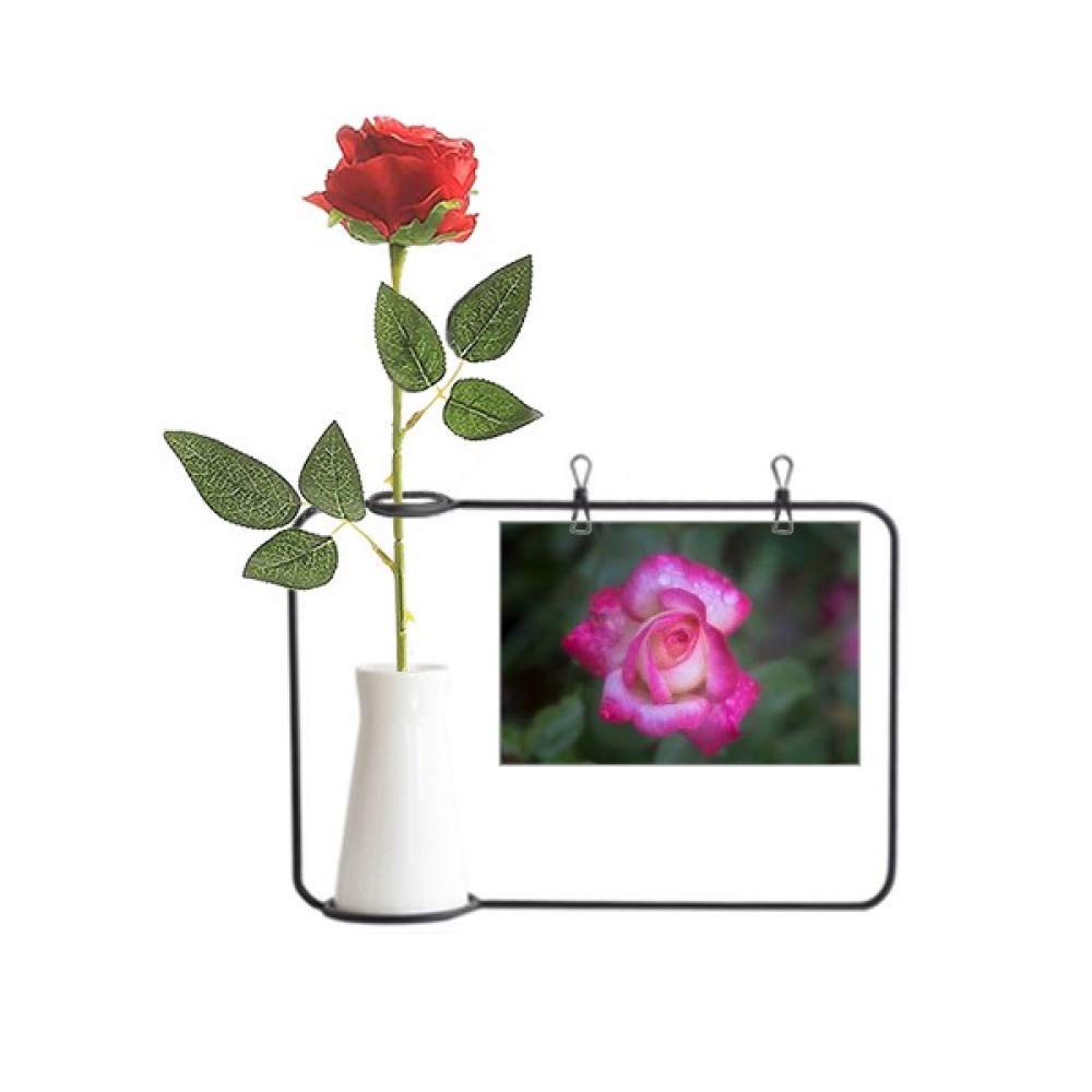 Pétales de roses artificielles à suspendre dans un vase transparent