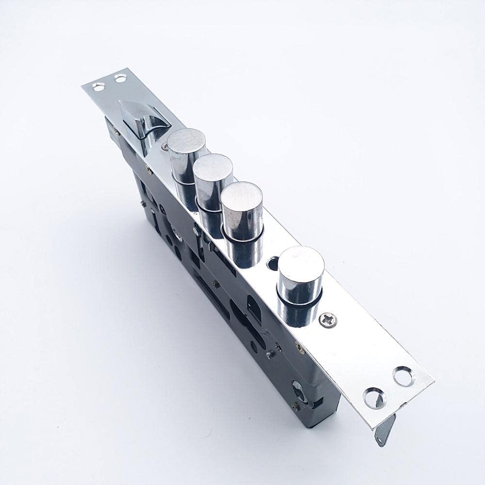 ROHCGHC mortise lock body, Mortice Sash Locks, Deadlock,Universal Mortise Entry Door Lock Body Hardware Gate Fitting Size 30 Round Latch(With Hook)