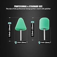 Vista 4 de Mini Buffing Polishing Pads, 30Pcs Mini Detail Polishing balls Use On Rotary Tools,Cordless electric drill, Small area Polisher Tool for Tight Area