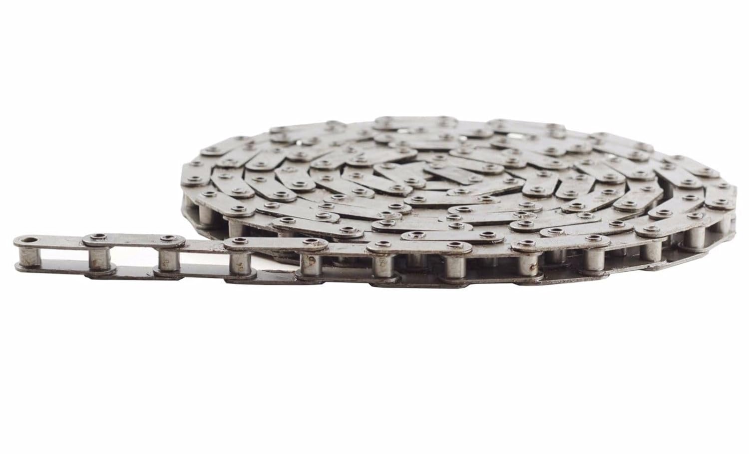 Jeremywell C2040HP Hollow Pin Conveyor Roller Chain 10 Feet with 1 Connecting Link