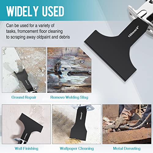 Halaron Reciprocating Saw Saber Blade,Heavy Duty Carbon Steel Scraping Tool Attachment Blades For Reciprocating Saws- Multifunctional Carbon Steel Tile Ground Mud Wall Duty(4Pack) #TOP2
