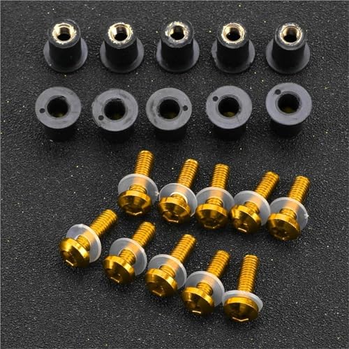 Tornillos para parabrisas de moto Yamaha YZF-R125 y 600R, soluciona cúpulas sueltas y ruidos de carenado