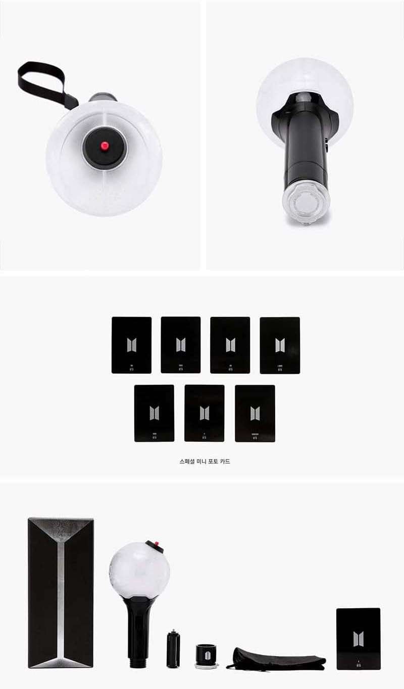 BTS OFFICIAL LIGHT STICK 3種セット Set cadou Stick BTS Ver.3 cu 7 carduri foto, control wireless