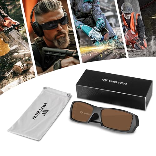 Image of WISTON Z87 Sunglasses Wrap Around Sunglasses for Men Rectangular Safety Glasses UV400 for Sport Working 8231
