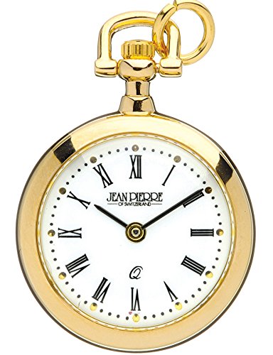 Reloj colgante de cuarzo I LUV LTD, el regalo clásico perfecto con números romanos chapados en oro