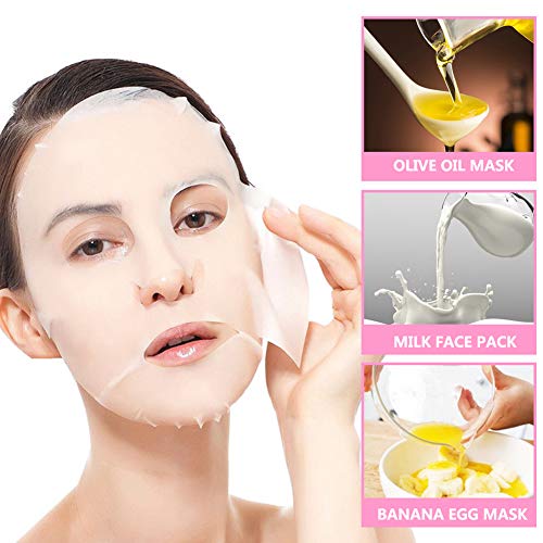 image for Cayanmydery 100Pcs DIY Disposable Compressed Facial Masks Paper Skin C
