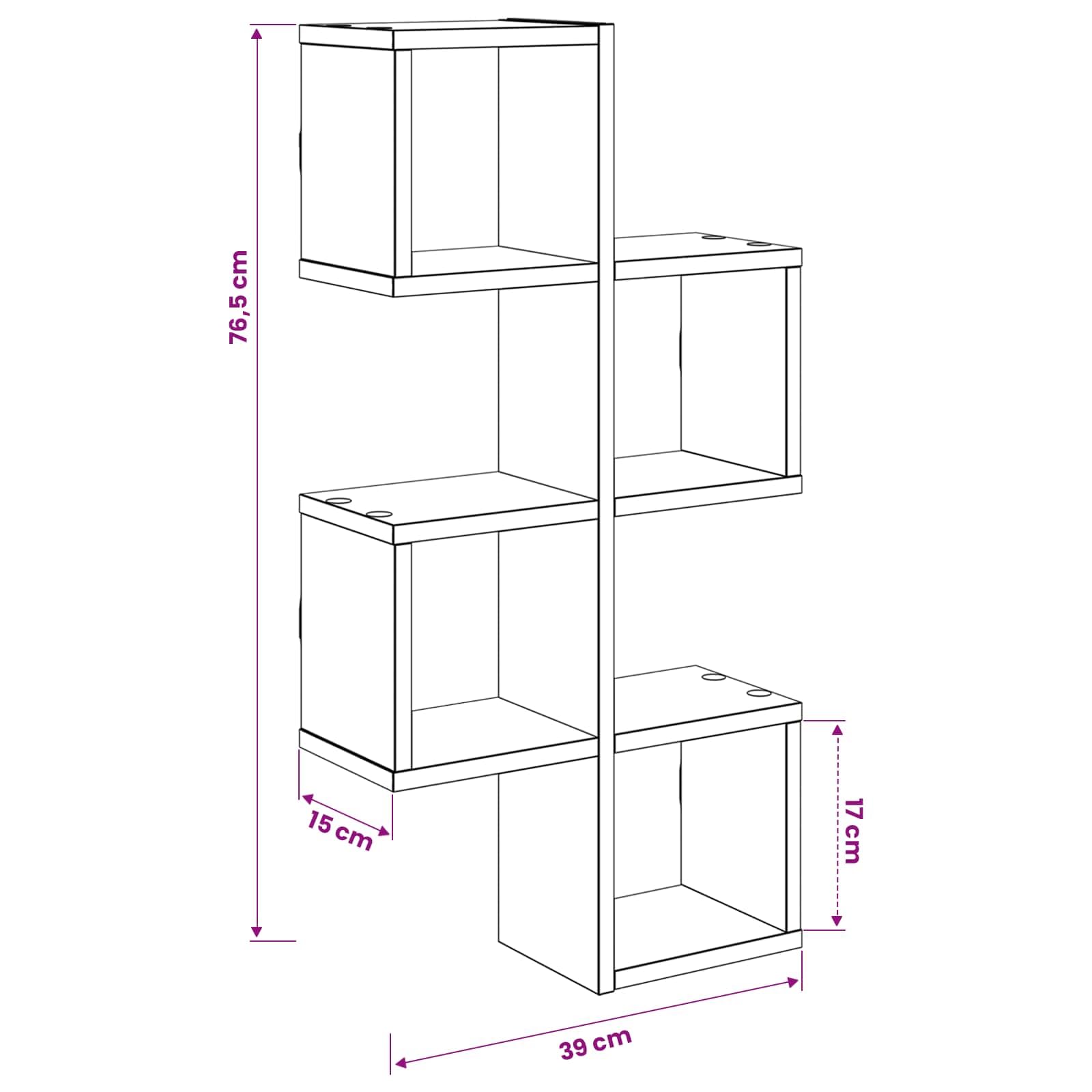 Schwebendes Wand Regal aus Holzwerkstoff Braun 87 x 20 x 55 cm, platzsparende Wandhalterung mit Stauraum, multifunktionales Hänge Board für Wohnzimmer, Küche, Büro, Schlafzimmer