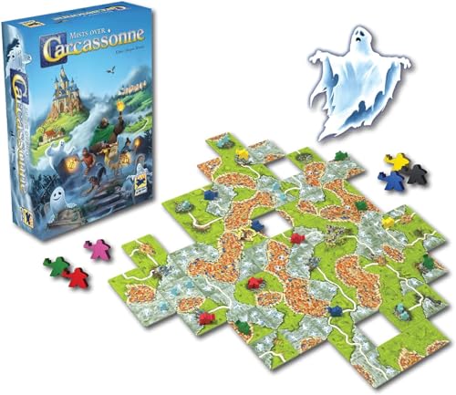Image of Mists Over Carcassonne Board Game | Territory Building Strategy Game | Cooperative Family Game for Kids and Adults | Ages 8+ | 1-5 Players | Average Playtime 45 Minutes | Made by Z-Man Games