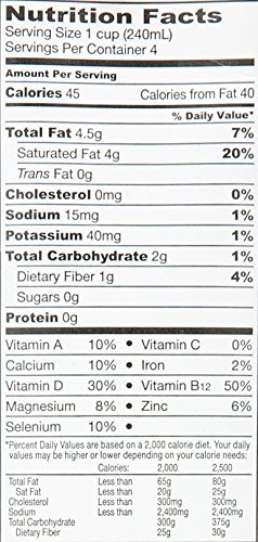 SO DELICIOUS Dairy Free Organic Coconut Milk Beverage, Unsweetened, 32 Ounce