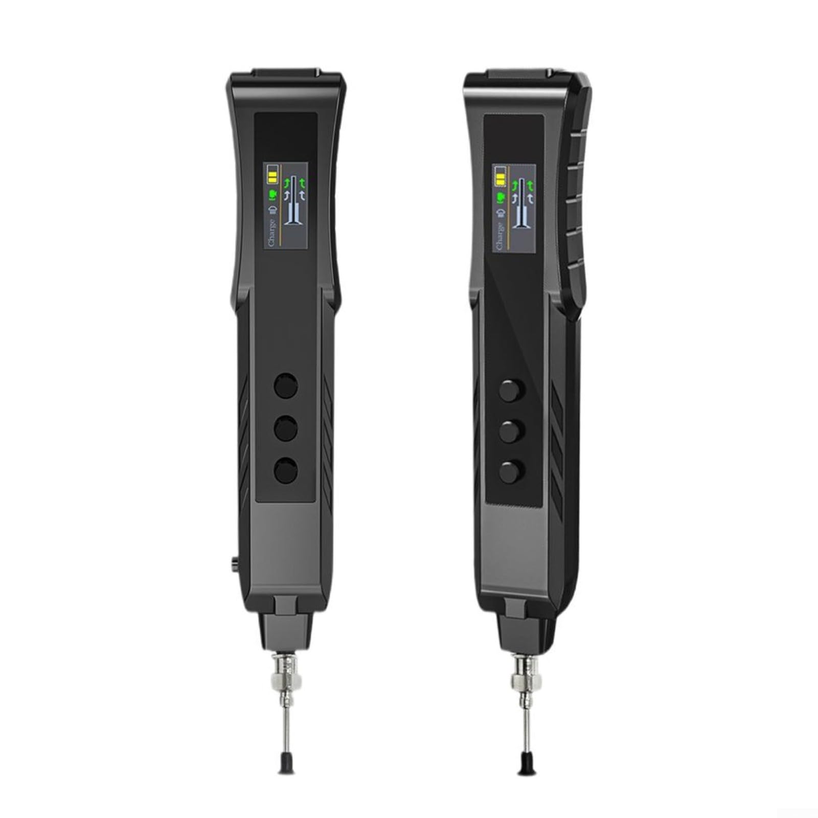 Elektrischer Vakuum-Saugstift mit TFT-Display, ESD-sicherer IC-Chip-Aufnehmer für SMD, leise 40dB Elektronik-Reparatur Werkzeug mit Taschenlampe und Wechselköpfen, schwarz