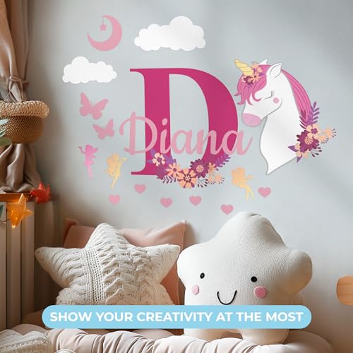 Vinilo Decorativo Unicornio Personalizado para Pared miniatura 5