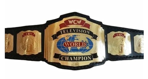 WCW World Television Championship Belt - WCW World Heavyweight Television Wrestling Replica Title Championship Belt 2mm