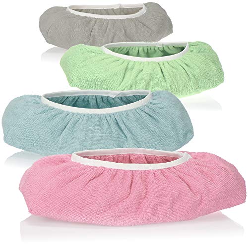 com-four® Fregona de Microfibra de Repuesto 4X - Funda de Microfibra para fregonas, escobas y Zapatos - Lavable hasta 60 ° C [la selección...