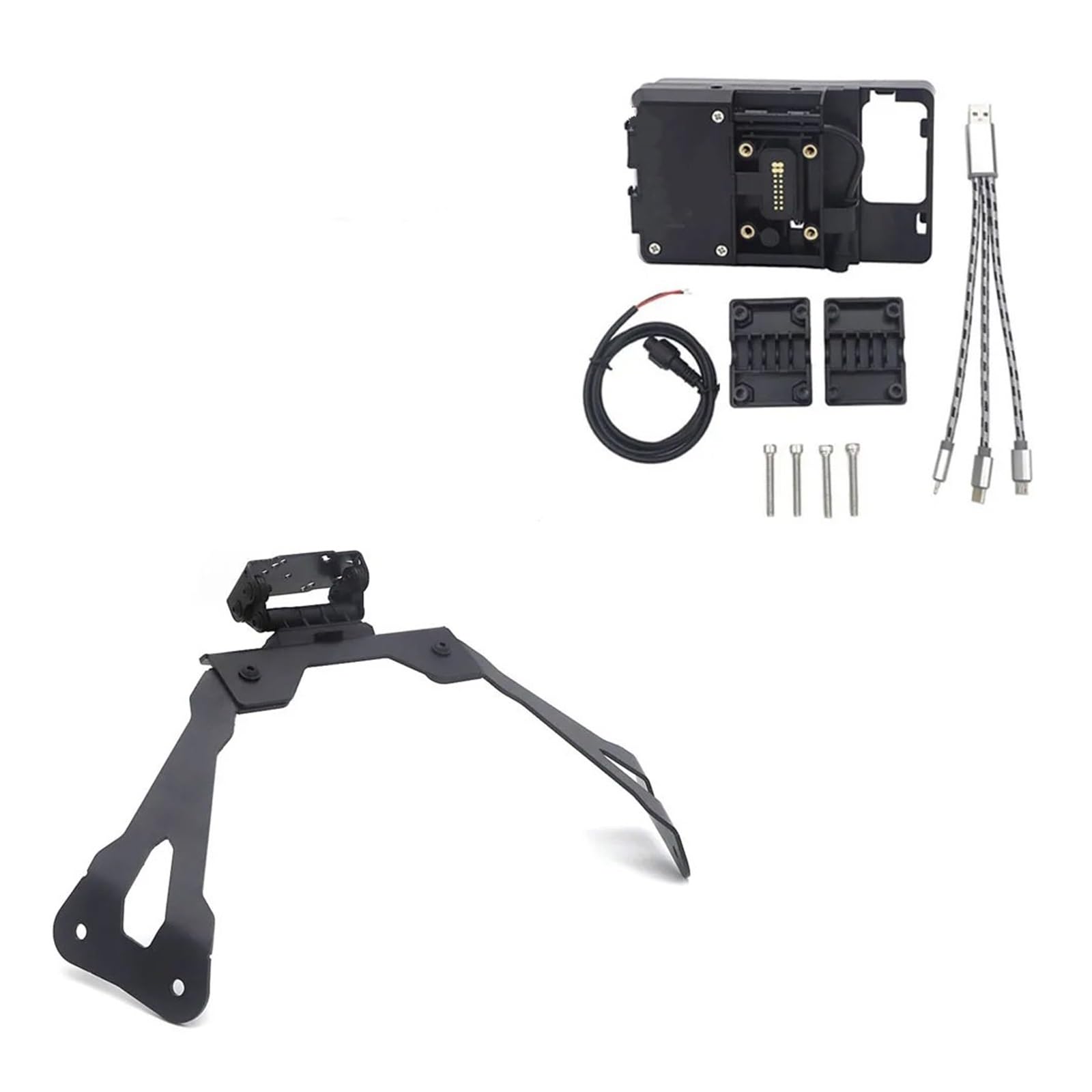 Support téléphone moto pour J300 plaque navigation GPS avec chargeur USB - 6