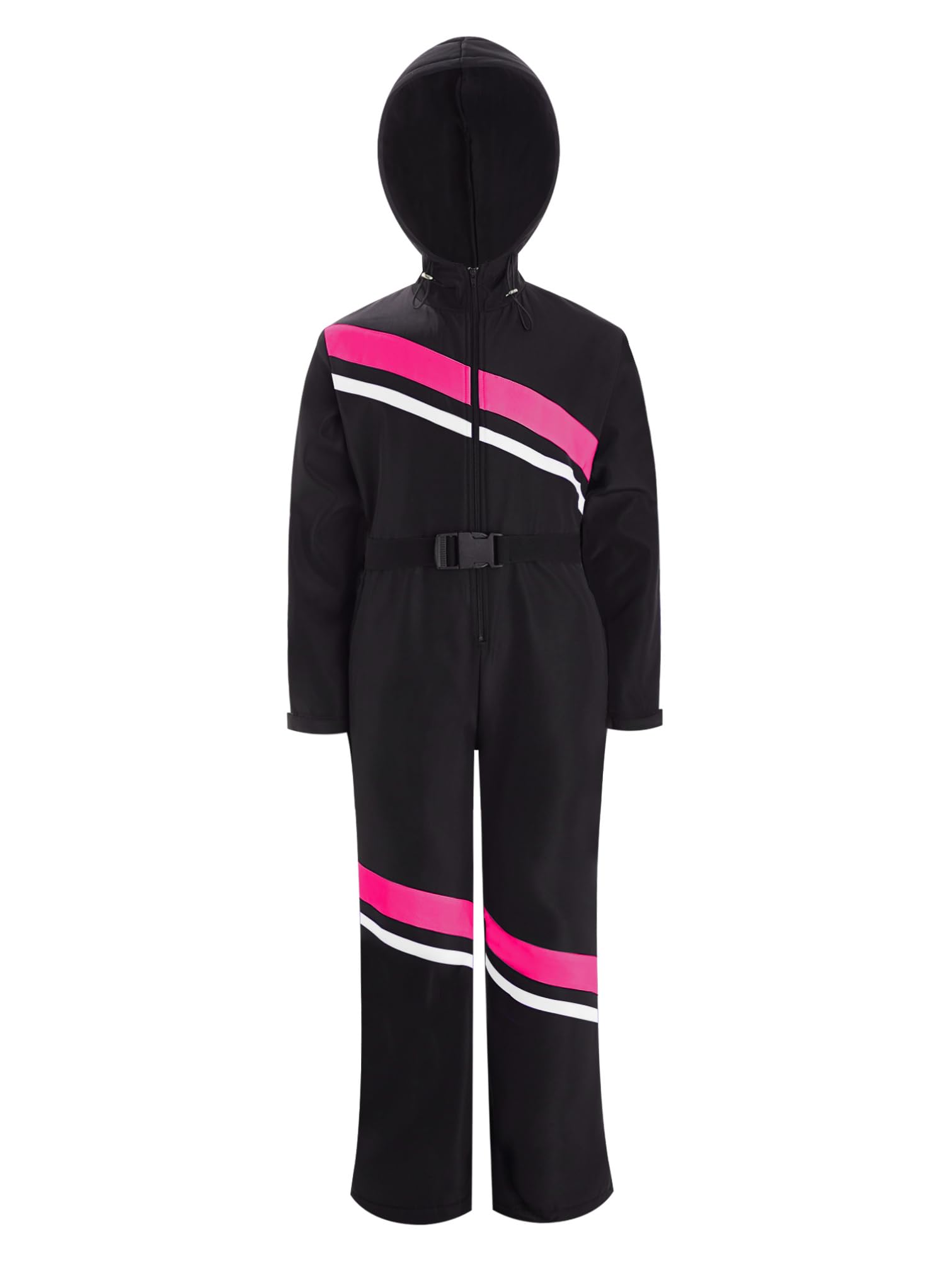 YiZYiF Tute da Neve Bambina Salopette Antivento Snowsuit Un Pezzo Impermeabile Invernale Tuta da Sci Piuma Cappotto