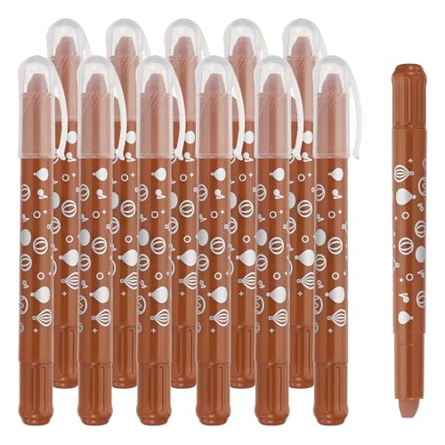 PATIKIL Acuarela Gel Crayón para colorear dibujar y pintar con 12Pcs crayones lavables twist