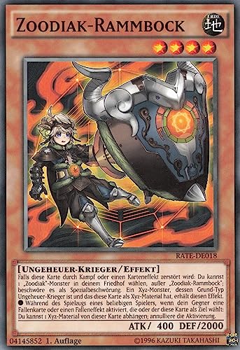 Zoodiak-Rammbock RATE-DE018 Common Deutsch Boosterfrisch 1. Auflage - Raging Tempest - mit ReCollectibles-Versandschutz - für Yu-Gi-Oh!