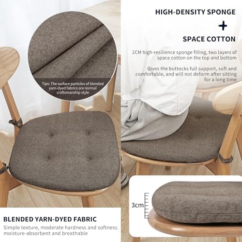 Cojines para silla Cucina pack 2 de 43x41x35 cm elevados para interior y exterior 2