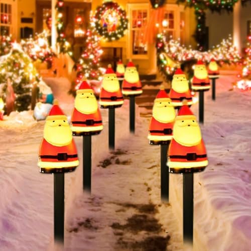 FANFX Luzes De Natal Movidas A Energia Solar, Marcadores Caminho,...