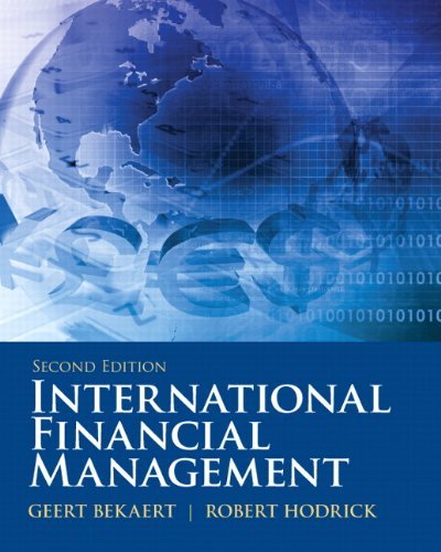 International Financial Management (text only) by G. Bekaert.R.J.Hodrick