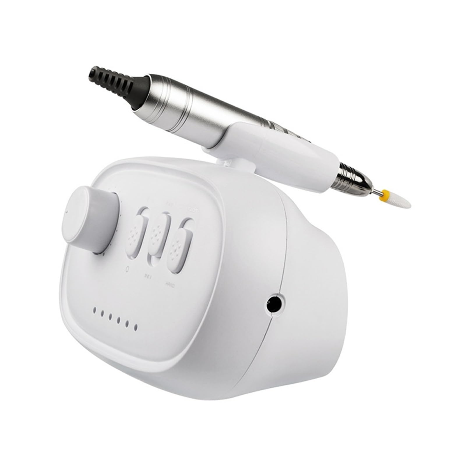 Lucidatrice for trapano elettrico 35000 RPM for manicure Pedicure Lucidatrice for trapano for unghie Strumento professionale for unghie(White)