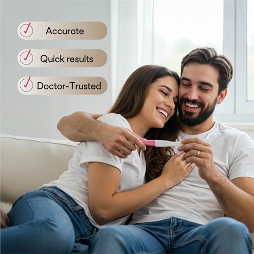 Image of GoldN Early Detection Pregnancy Test for Women - HCG Midstream Kit | 99% Accurate & Easy-to-Use | Fast Results with Pink Heart Indicator | Mess-Free, FDA-Approved, Discreet Strips | 2 Tests