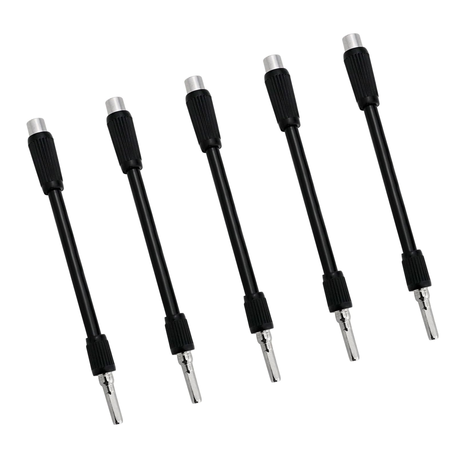 Tfaoys 5 Sticks Bendable Drill Bit Extension Shaft 130 Mm, Screwdriver Bit Holder Extension For Tight Space And Corner Fastening Flexible Bendable Screwdriver Shaft Tight Space Drill Accessory Corner Screw Access